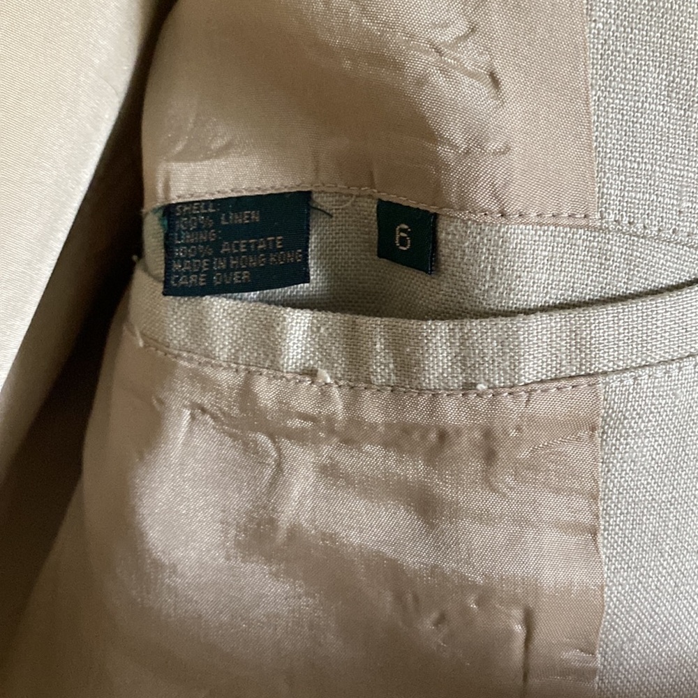 Vintage J. Crew linen blazer - Picture 4 of 5